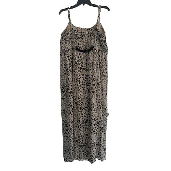 Lane Bryant Women's Size 22/24 Summer Dress Maxi Removeable Straps Animal Print - Picture 2 of 5